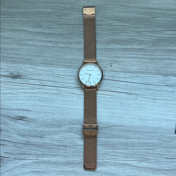 Hannah Martin Ultra Thin Stainless Steel Mesh rose gold watch - Picture 6 of 13